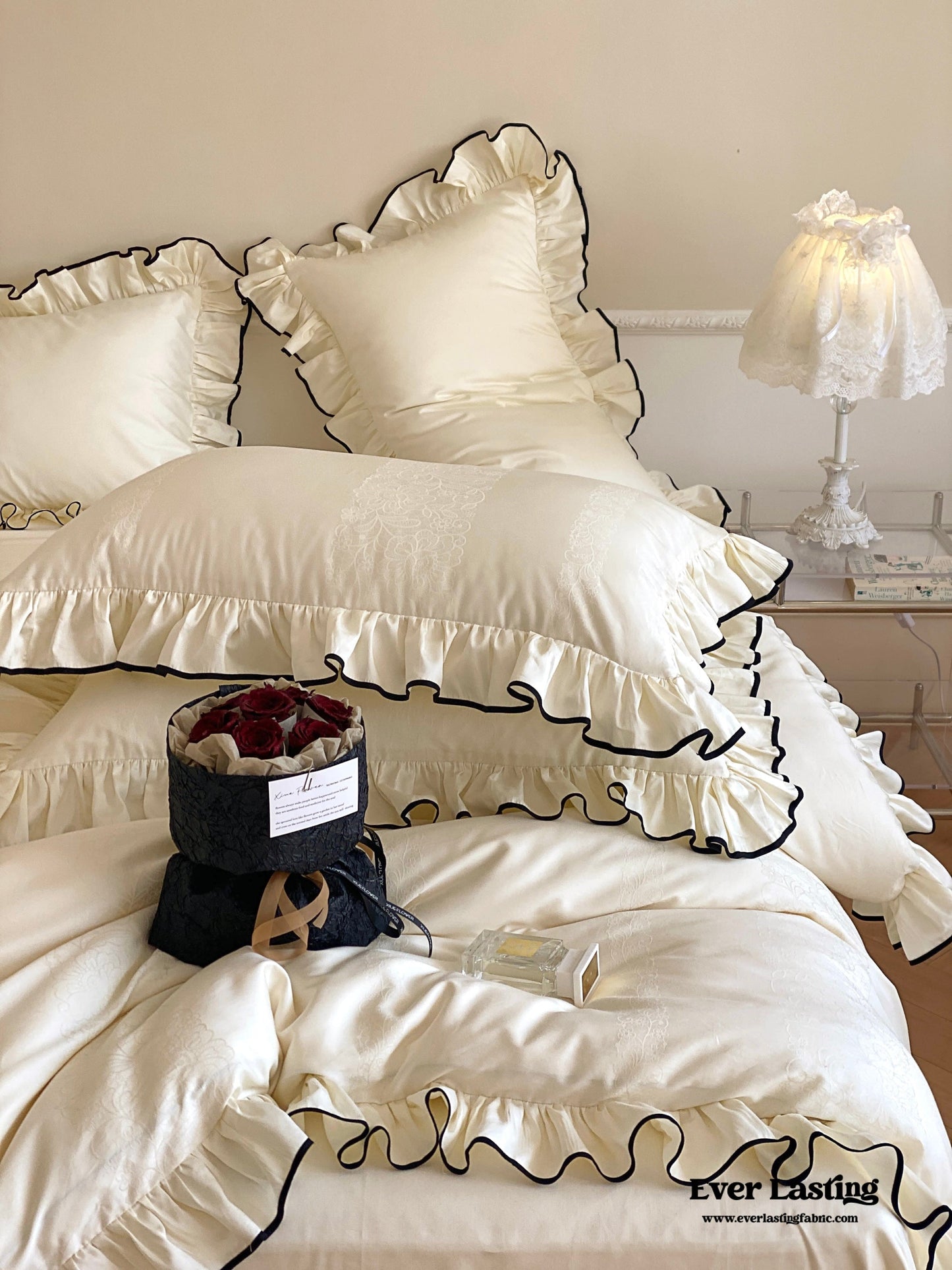 Silky Ruffle Duvet Cover