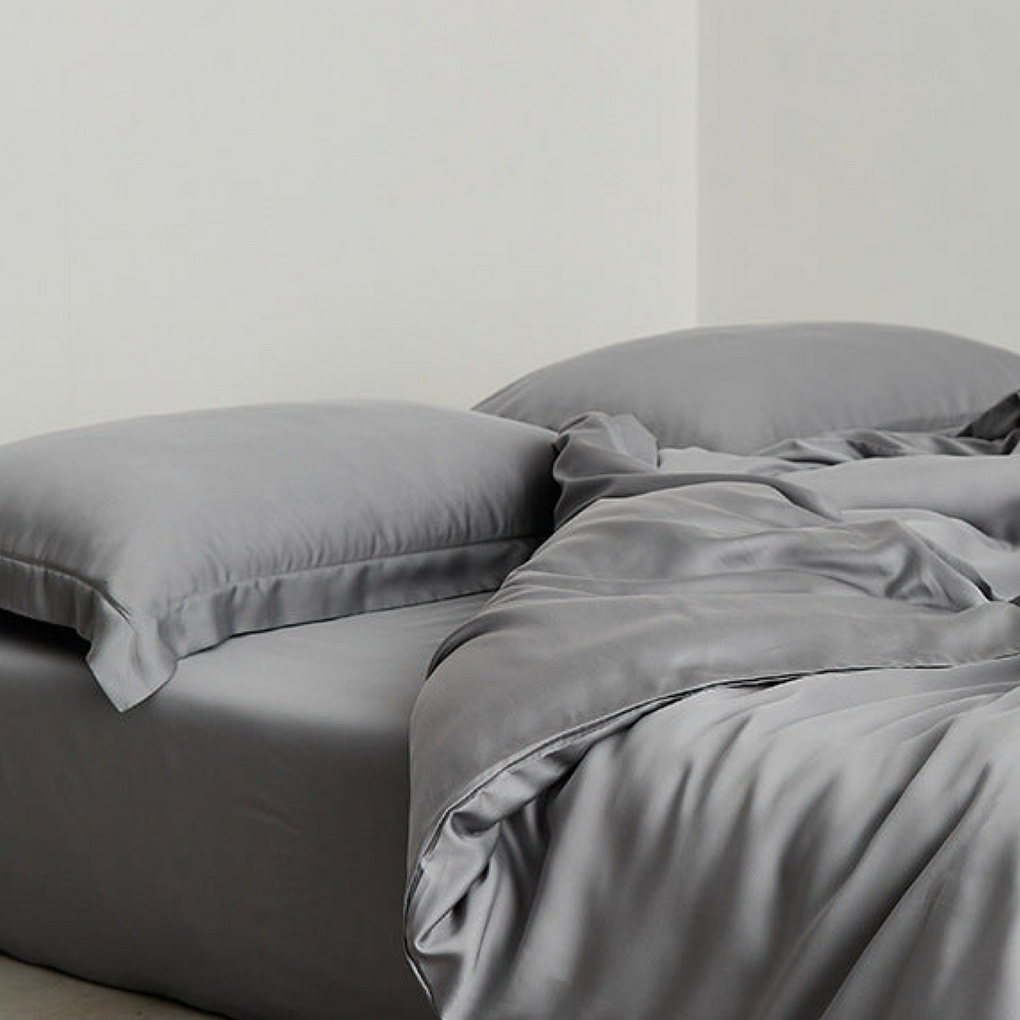 Silky Solid Tencel Bedding Set / Blue