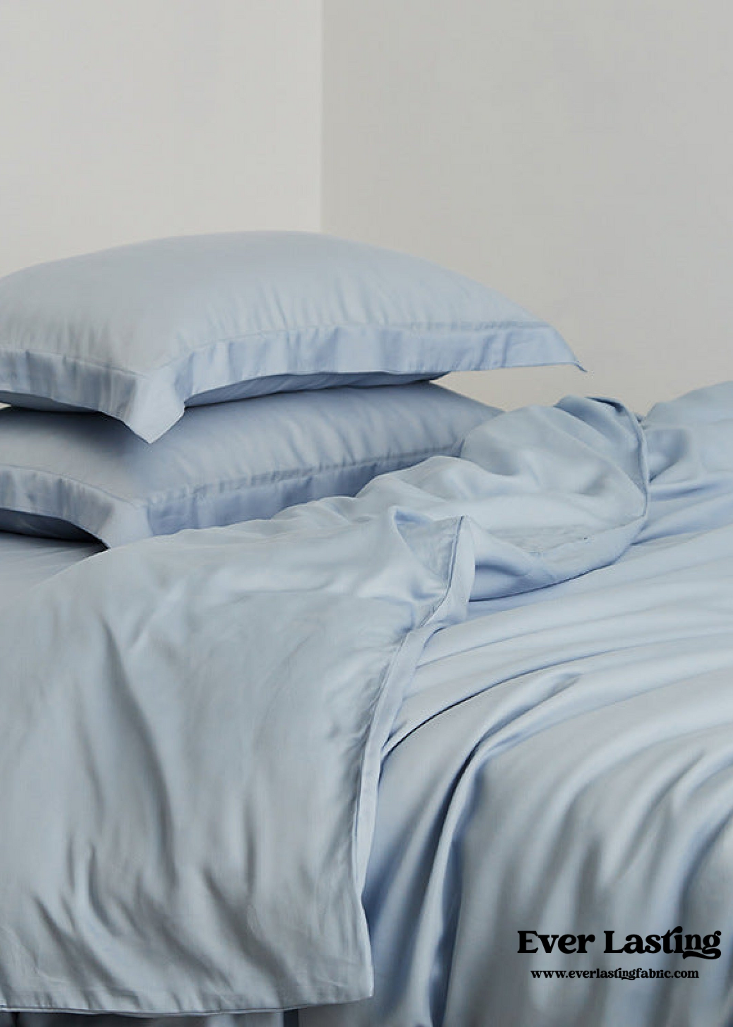 Silky Solid Tencel Bedding Set / Gray