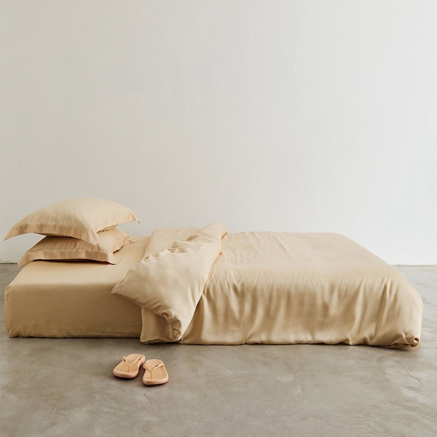 Silky Solid Tencel Bedding Set / Gray