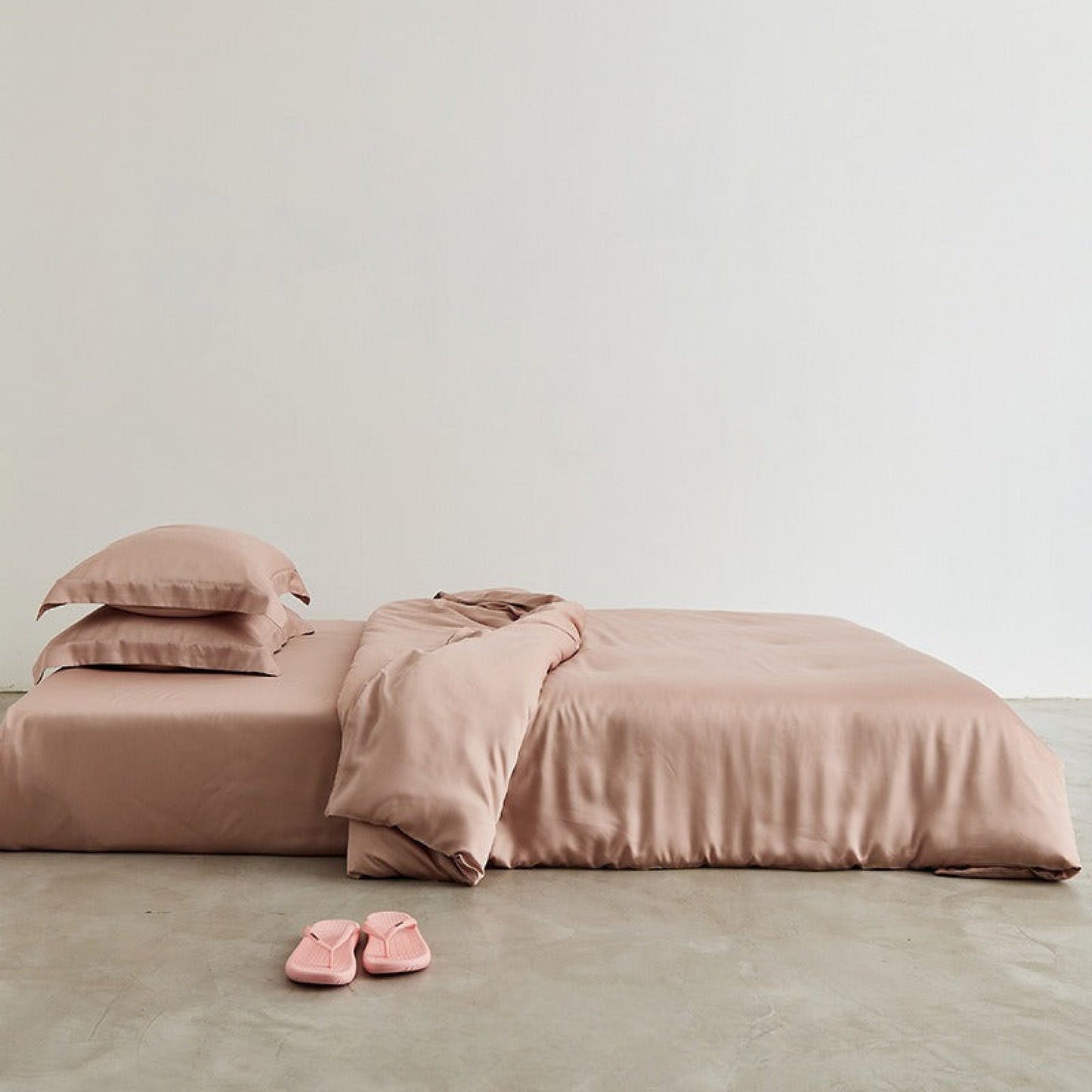 Silky Solid Tencel Bedding Set / Purple