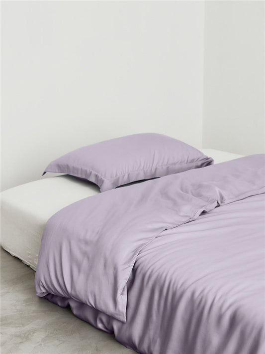 Silky Solid Tencel Bedding Set / Purple