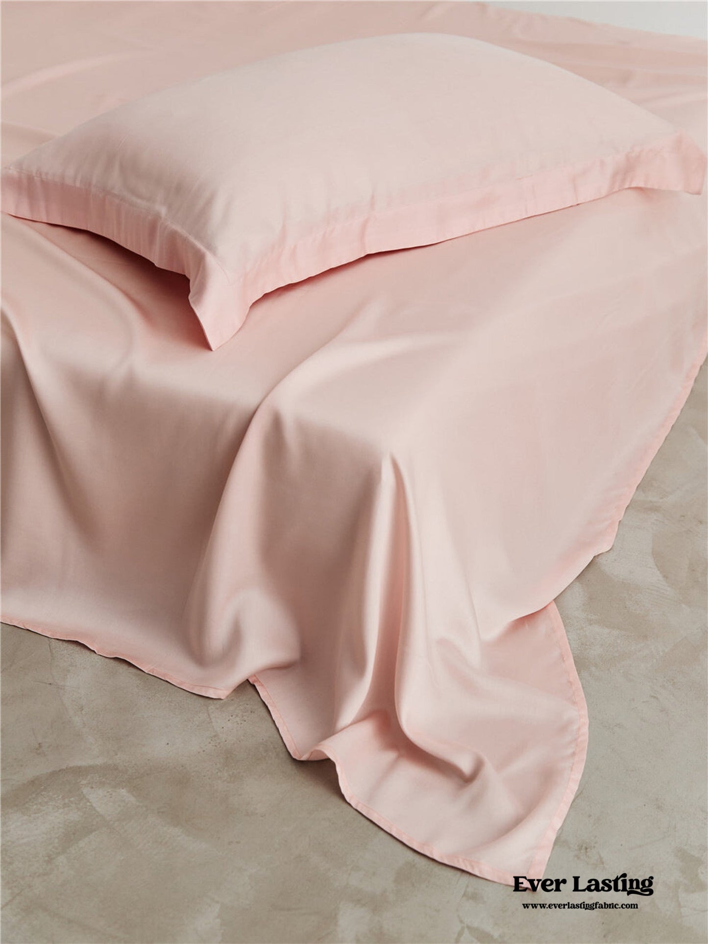 Silky Solid Tencel Sheet / Pink
