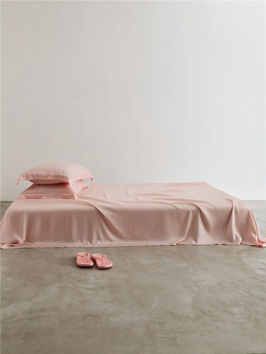 Silky Solid Tencel Sheet / Pink