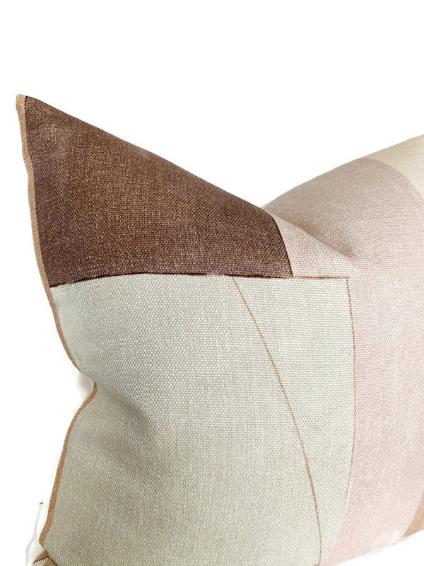 District Pillow Cover in Silt Brown, Kelly Wearstler Textiles