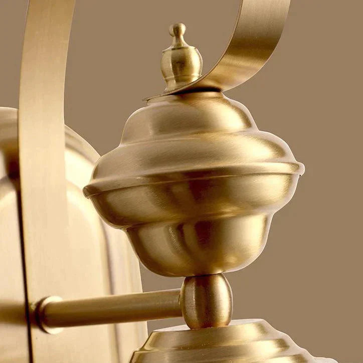 Éva's Country Style Outdoor Copper Wall Lamp - Charming Balcony and Staircase Lighting