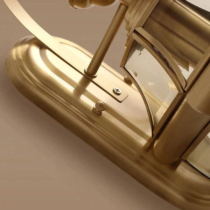 Éva's Country Style Outdoor Copper Wall Lamp - Charming Balcony and Staircase Lighting