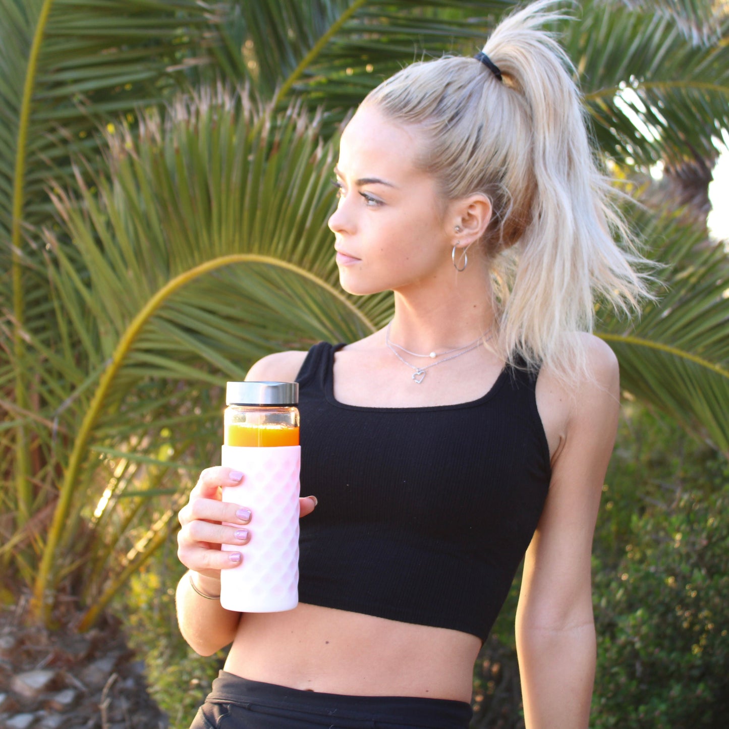 Diamond Lattice Silicone Bottle Sleeves Set, for 16oz Bottles