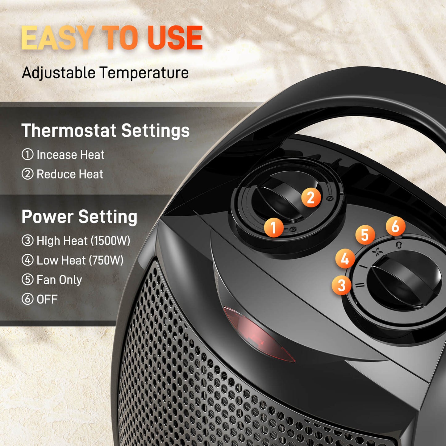 Small Electric Space Heater H36901X