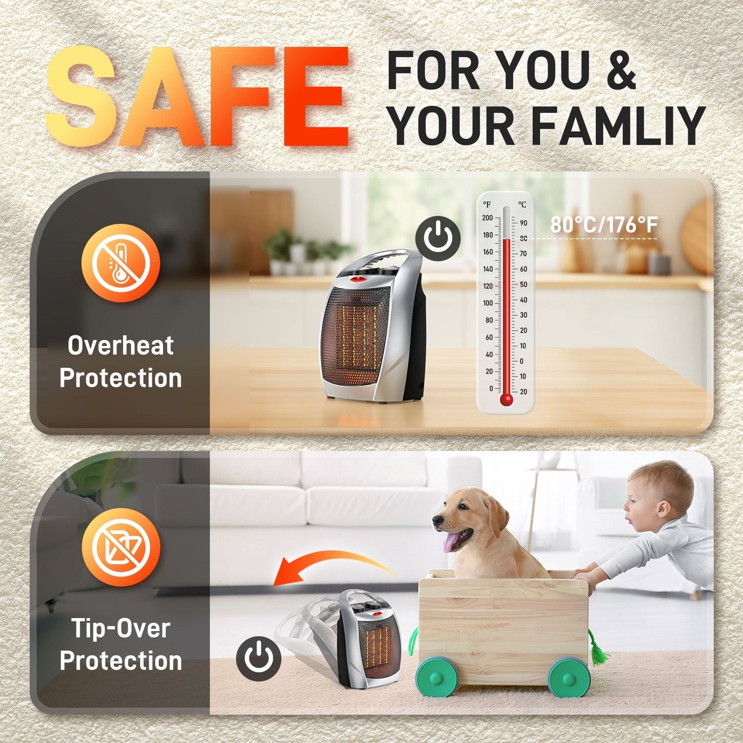 Small Electric Space Heater H36901X