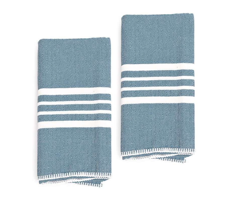 FARMHOUSE HAND TOWEL WITHOUT FRINGES (SET OF 2)
