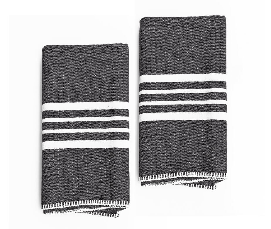 FARMHOUSE HAND TOWEL WITHOUT FRINGES (SET OF 2)