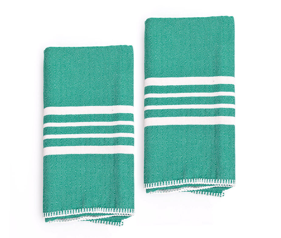 FARMHOUSE HAND TOWEL WITHOUT FRINGES (SET OF 2)