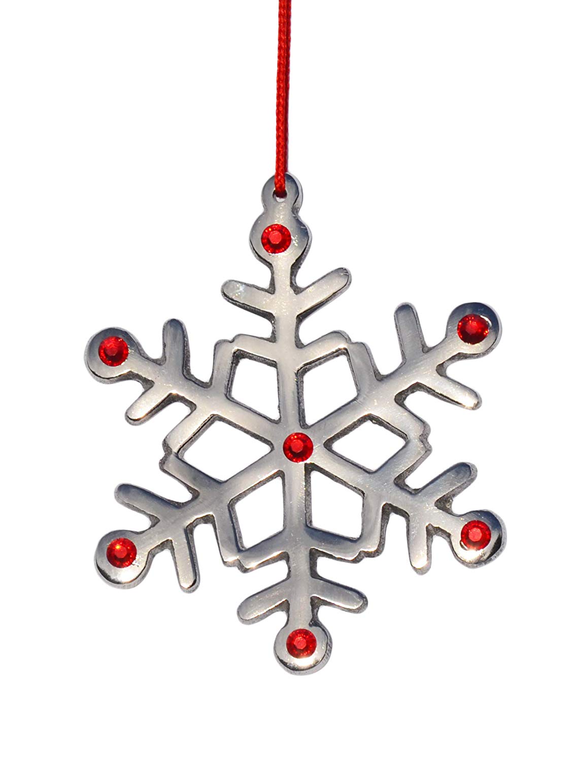 Snowflake Christmas Tree Ornament Decorations Set of 8