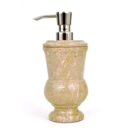 Soap & Lotion Dispenser of Sahara Beige Marble - Pacific Collection