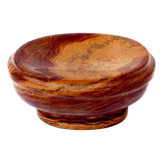 Soap Dish of Multi Brown Onyx