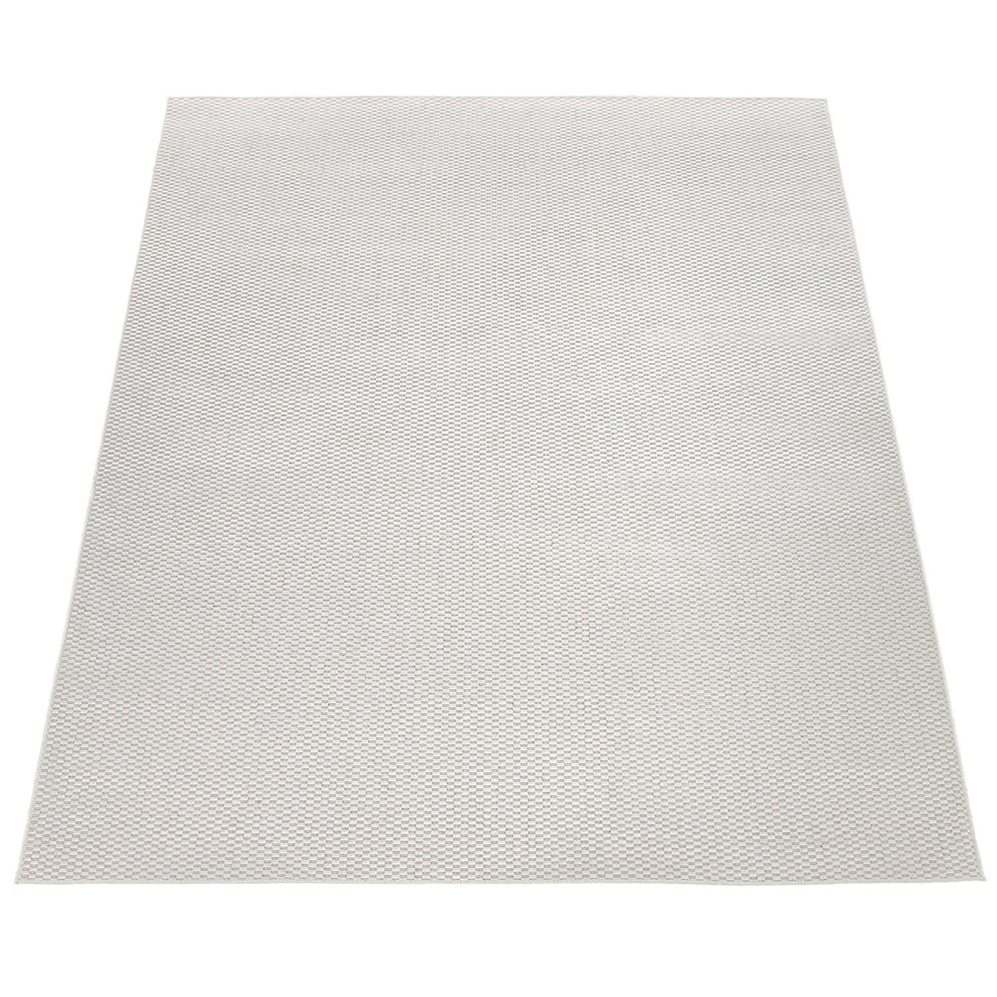 Solid Outdoor Rug for Patio or Balcony weatherproof in Mottled Cream
