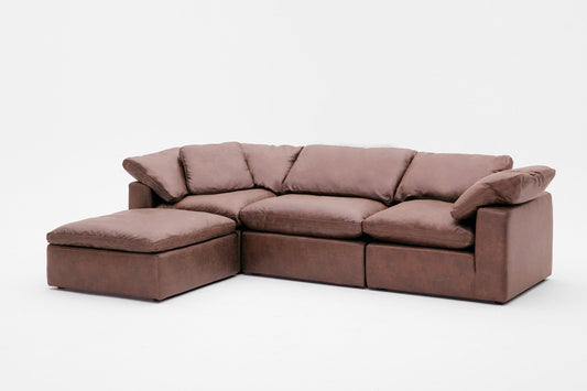 4-Cube Modular Sectional Chaise