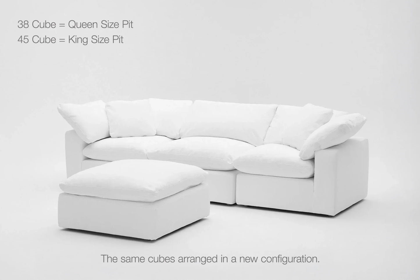 4-Cube Modular Sectional Chaise