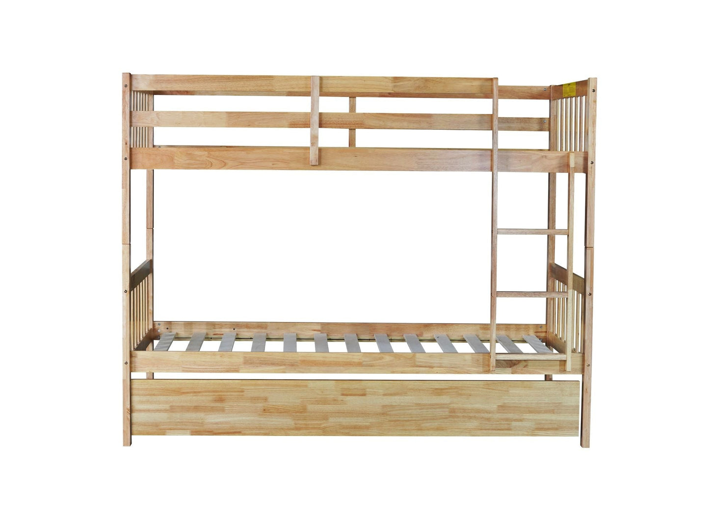 Twin Over Twin Bunk Bed with Trundle and Storage Stairs | Just Better Bunk Beds