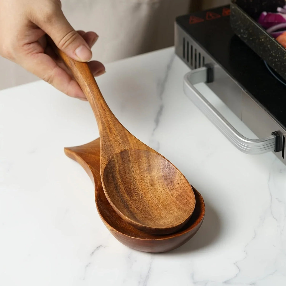 Spoon Holder - Modern Wooden Small