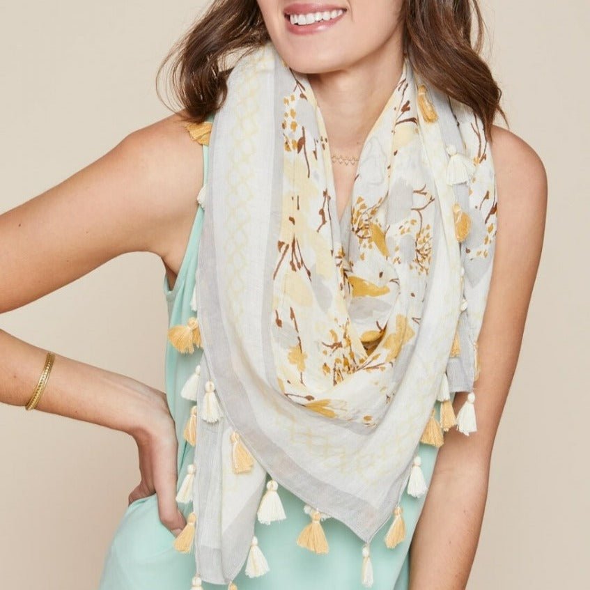 Square Scarf - Salt Marsh Floral