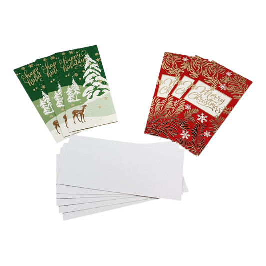 Christmas Money Card Holder - Reindeer/Ivy