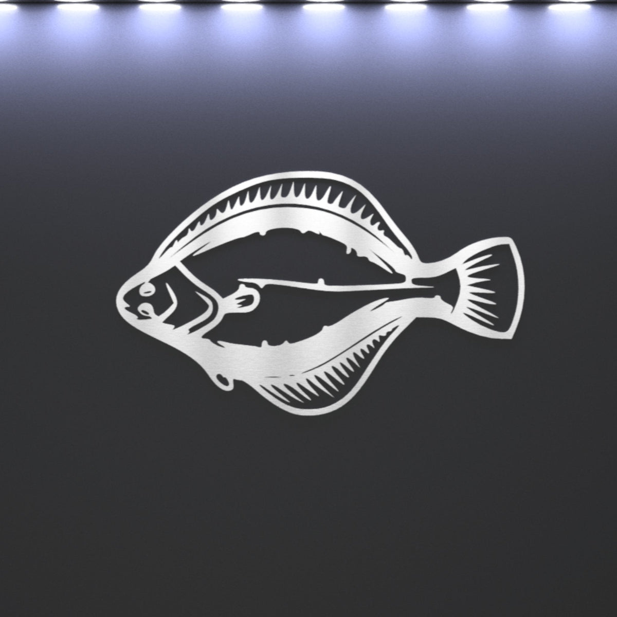 Steel Flounder / Halibut Wall Art