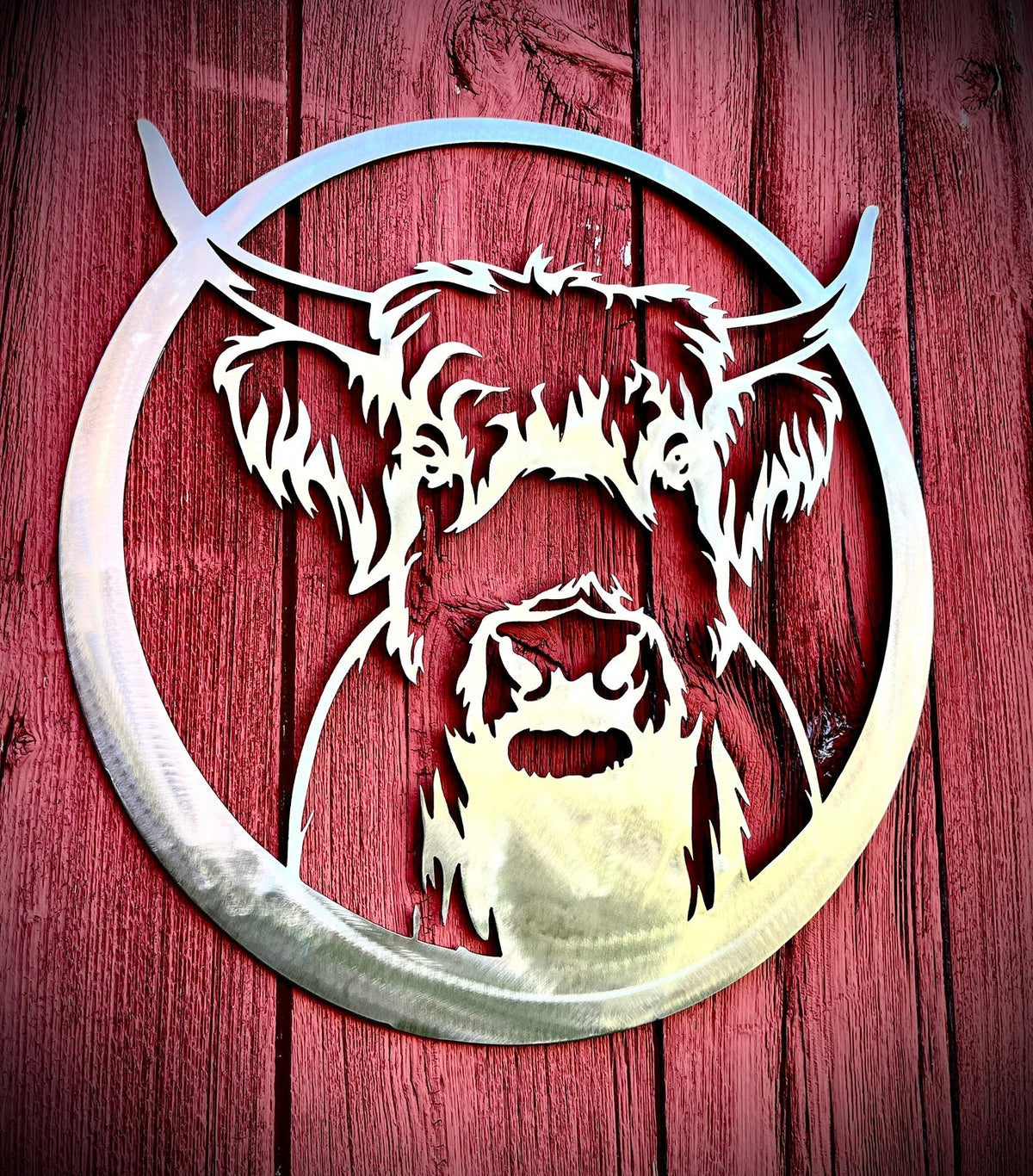 Steel Highland Cow Wall Art