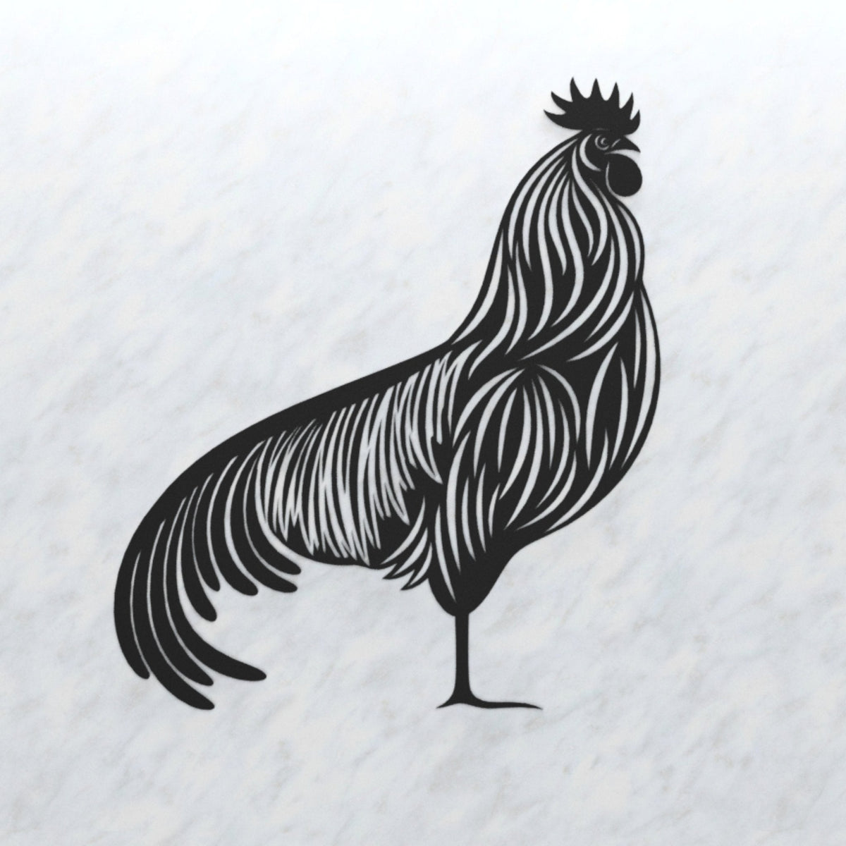 Steel Rooster Wall Art