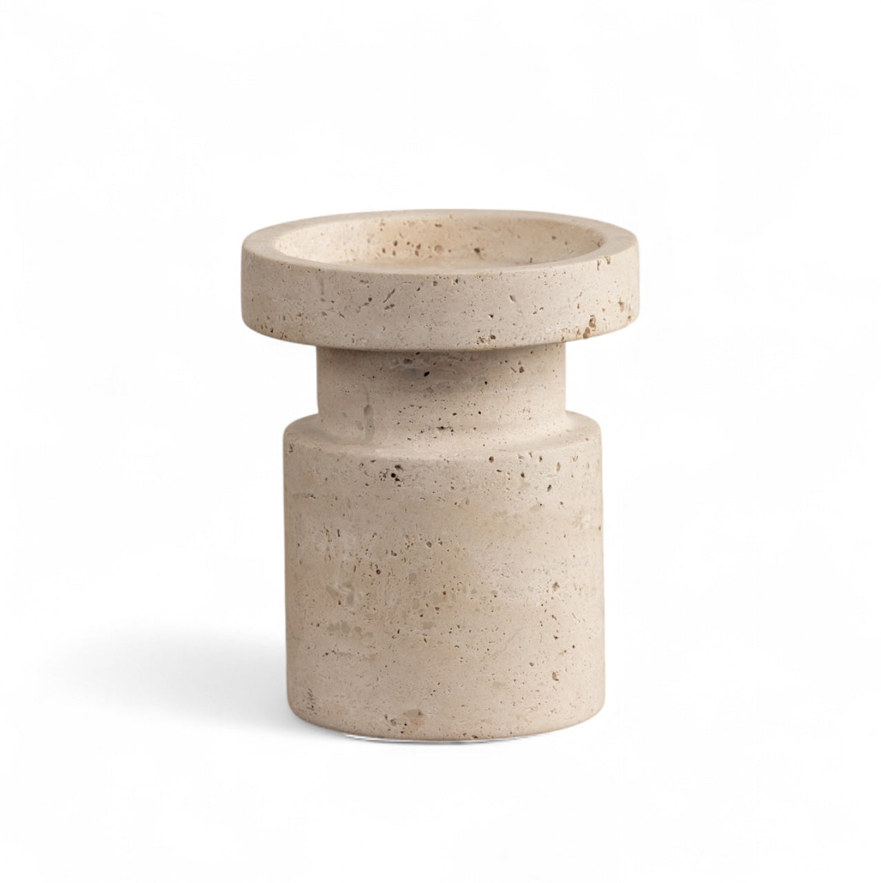 Natural Stone Pillar Candle Stand