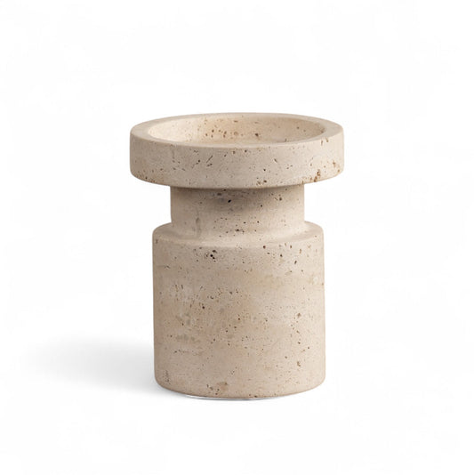 Natural Stone Pillar Candle Stand