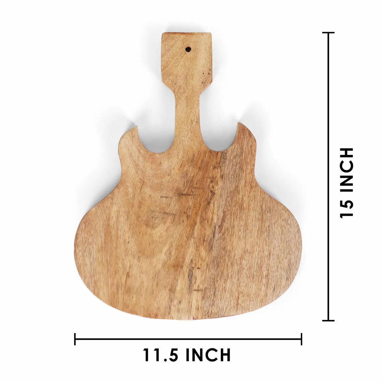 Strings Guitar Mango Wood Charcuterie Board