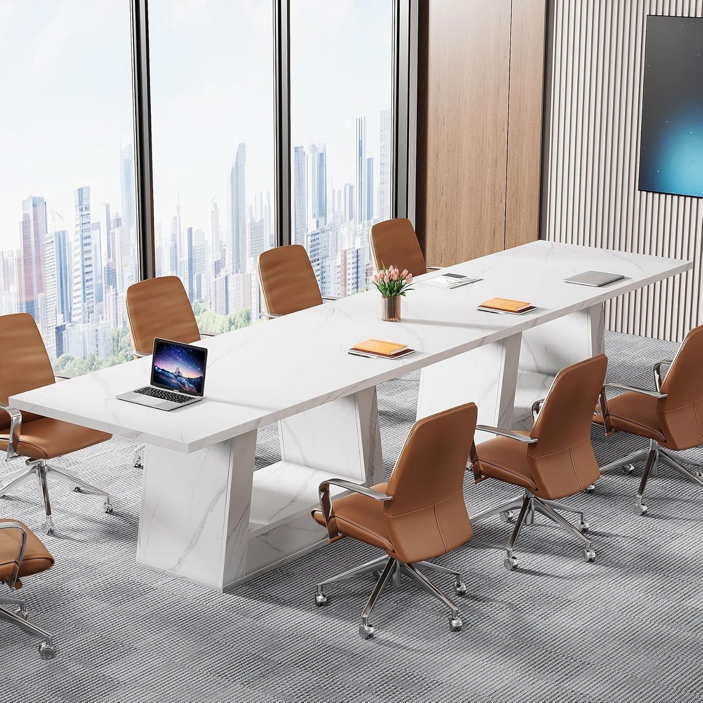 Stylish 63 Inch Large Computer Desk for Home Office