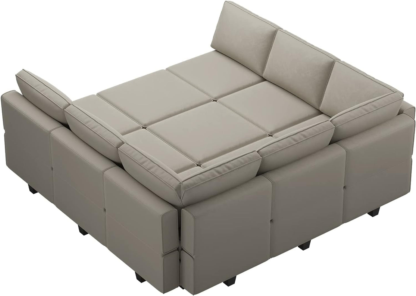 Stylish Modular Sectional Sofa with Reversible Chaise