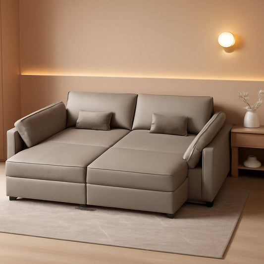 Stylish Modular Sectional Sofa with Reversible Chaise