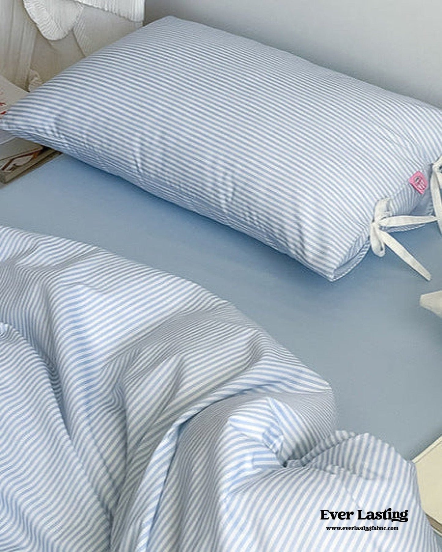 Sweet Bow Striped Bedding Set / Yellow