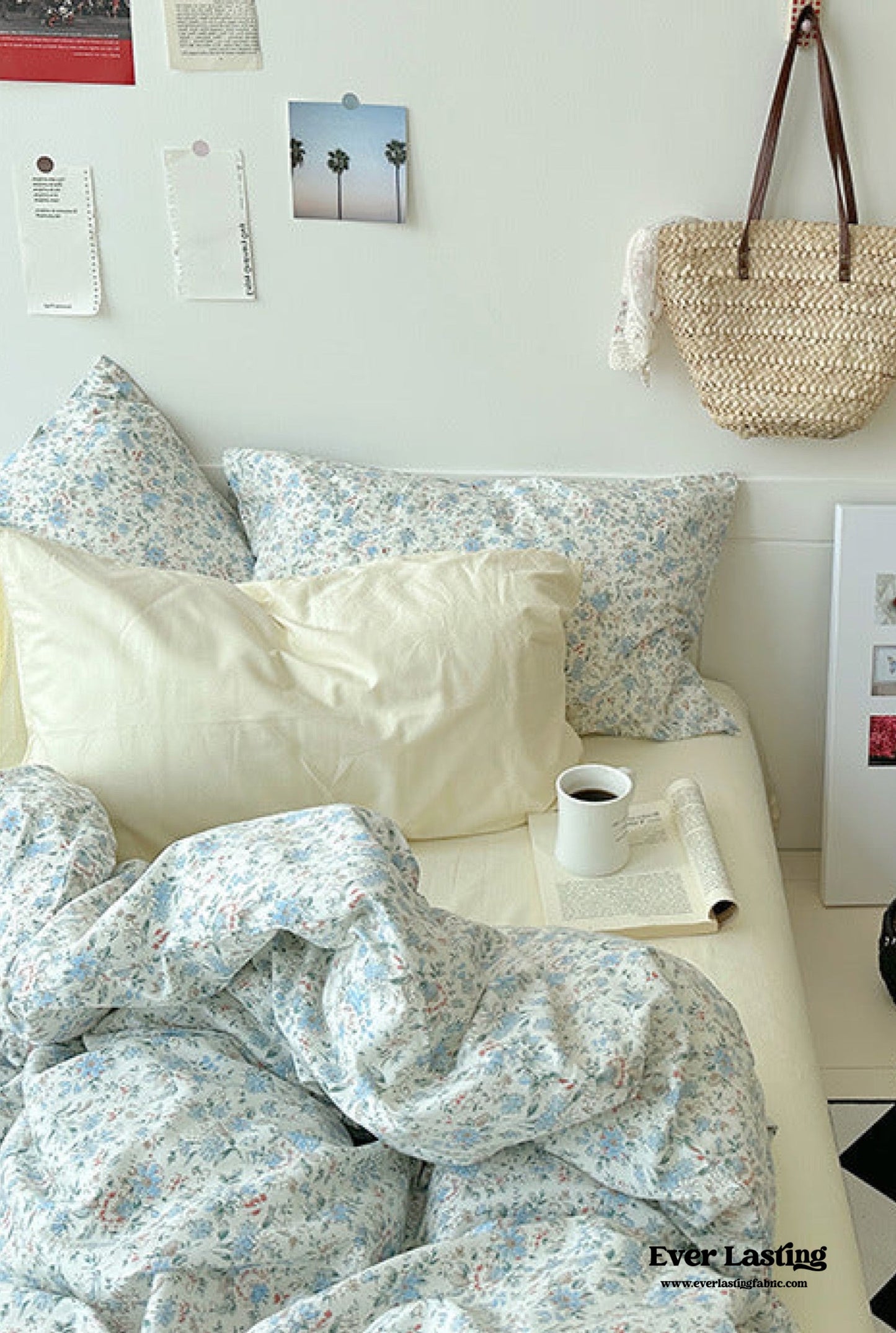 Sweet Floral Bedding Set / Floral Blue