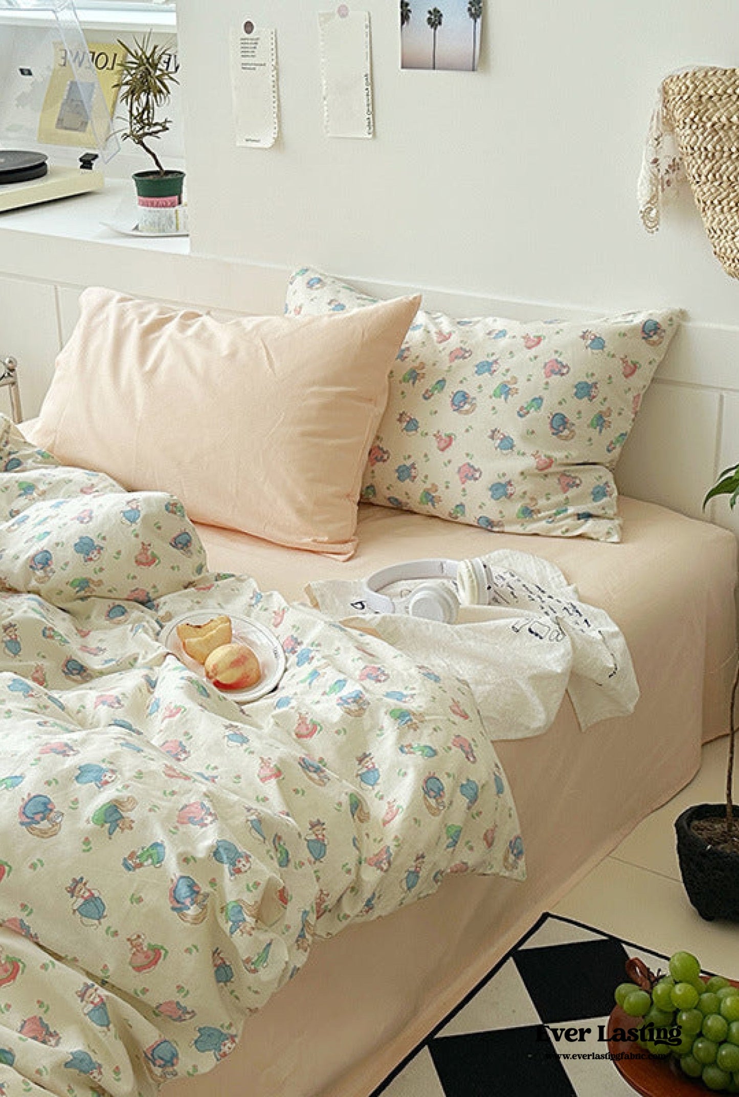 Sweet Floral Bedding Set / Blue