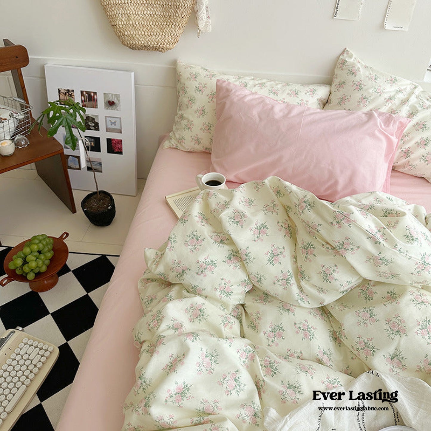 Sweet Floral Bedding Set / Floral Blue