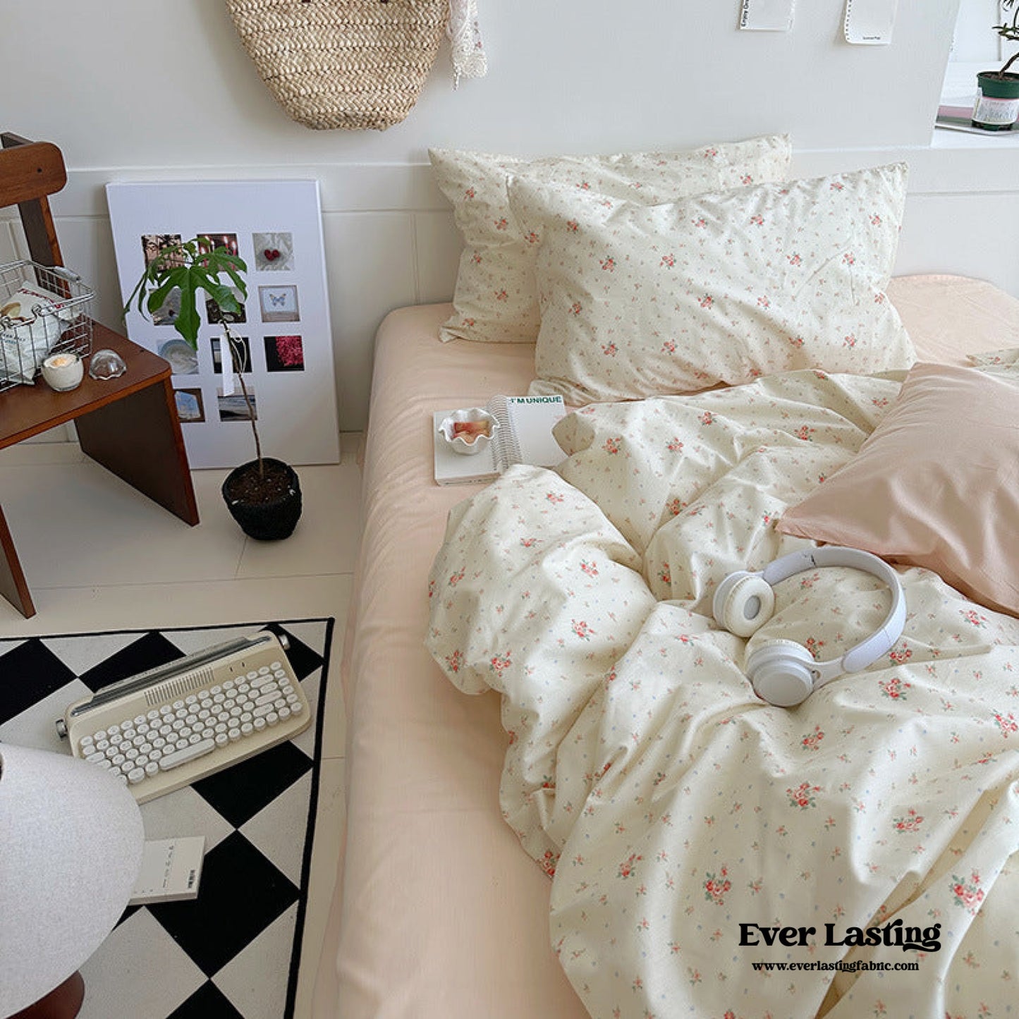 Sweet Floral Bedding Set / Purple Floral