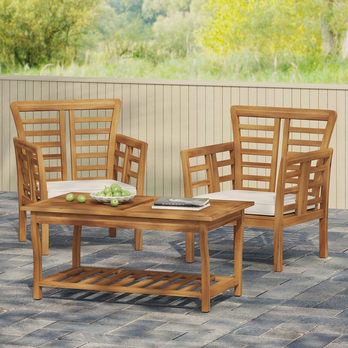 Caydon 2 Club Chairs + Table Set