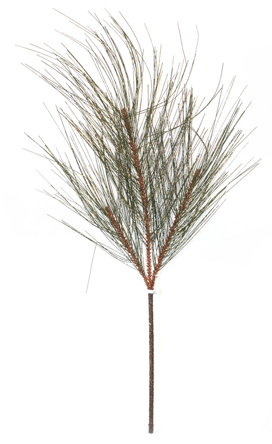 Glitter Antique Gold Pine Spray
