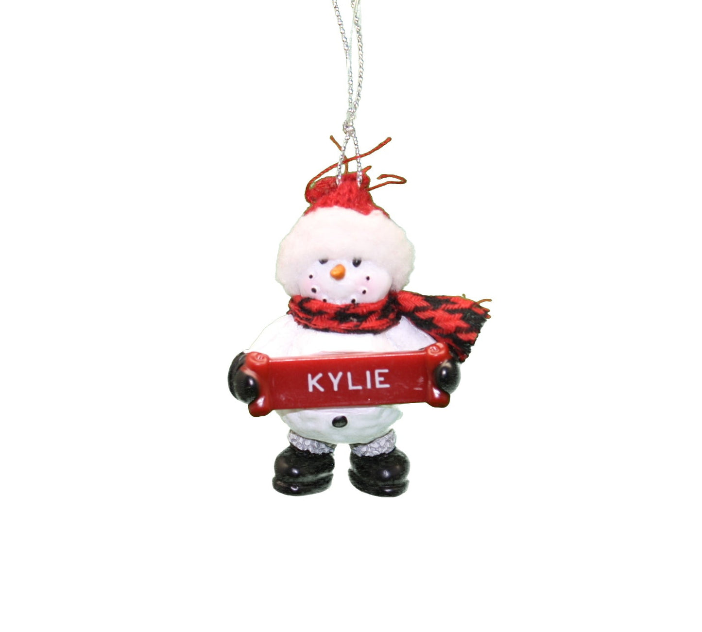 Cozy Snowman Ornament (Letters G - R) -