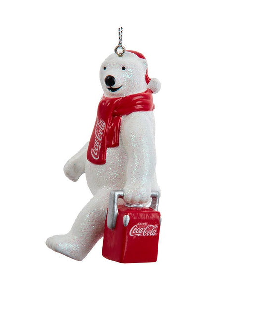 Coca-Cola Polar Bear With Cooler Ornament