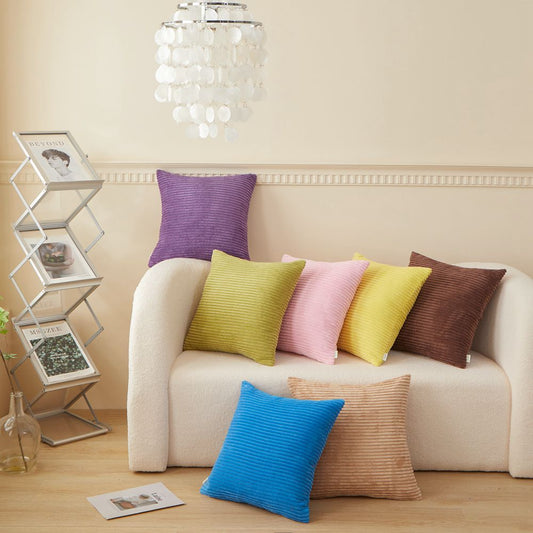 Stripe Throw Pillow (With Insert) 7 color options size 18x18 inch