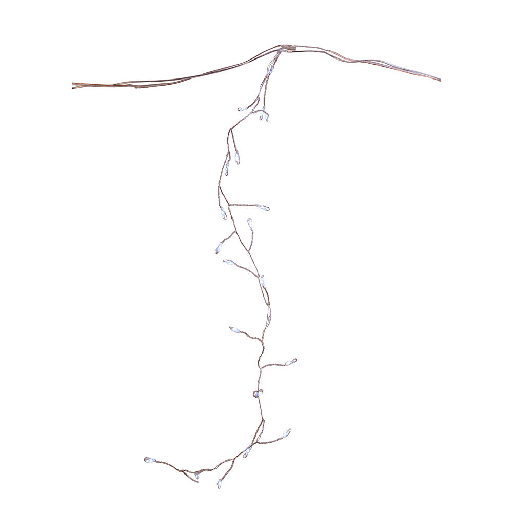 220-Light Starburst Cool White LED Icicle Light Set