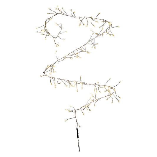 120 Light Twinkle LED Fairy Clear Cluster USB Lights - 4 Foot