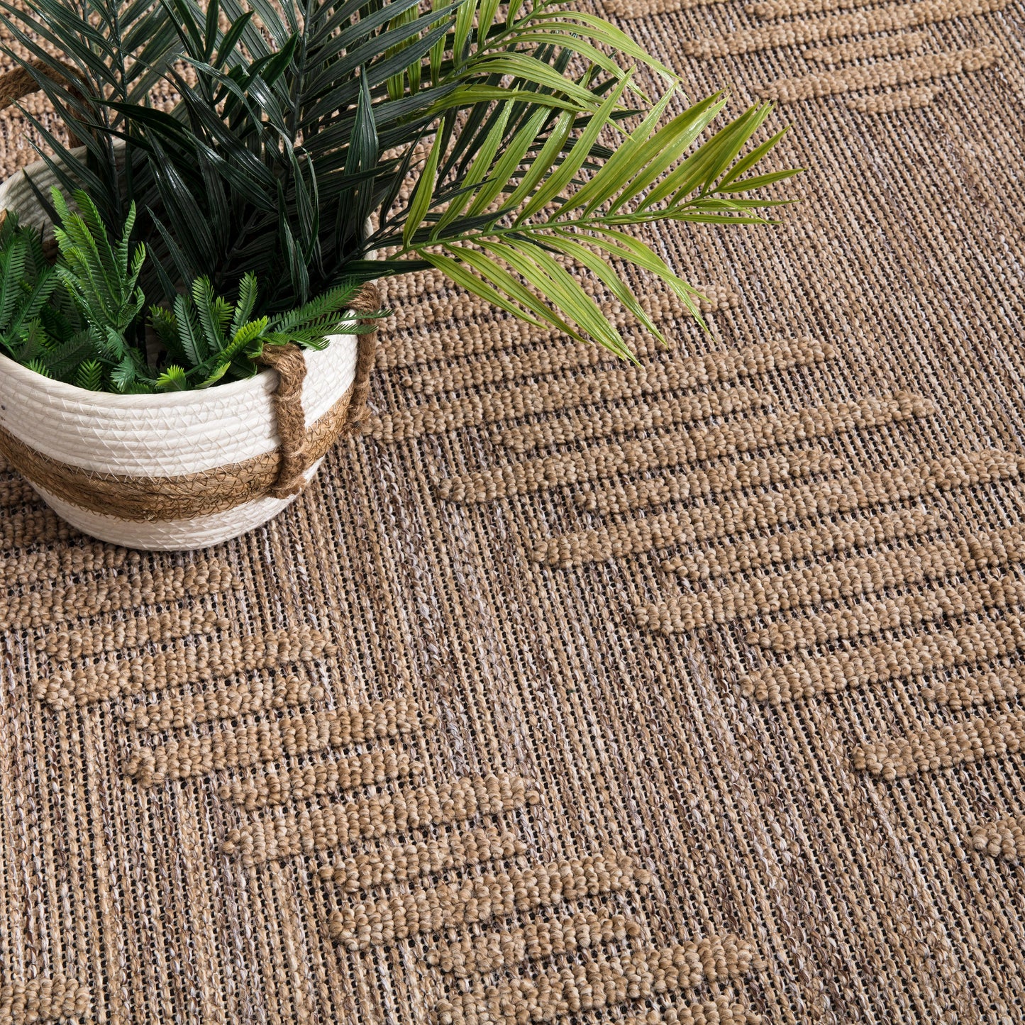 In- & Outdoor Rug Cologne with Bohemian Diamond Pattern