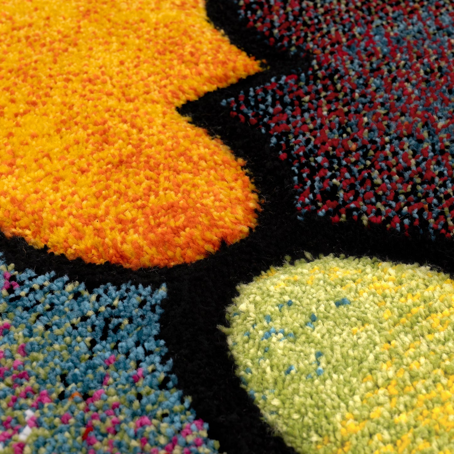 Colorful Area Rug Smaragd Moroccan Pattern - Multicolor